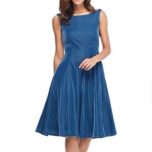 NEW GAL MEETS GLAM VELVET SWING MINI DRESS